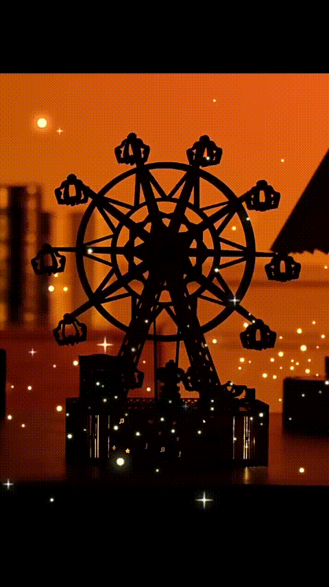 DIY 3D puzzle music box – Ferris wheel wooden model for kids and collectors