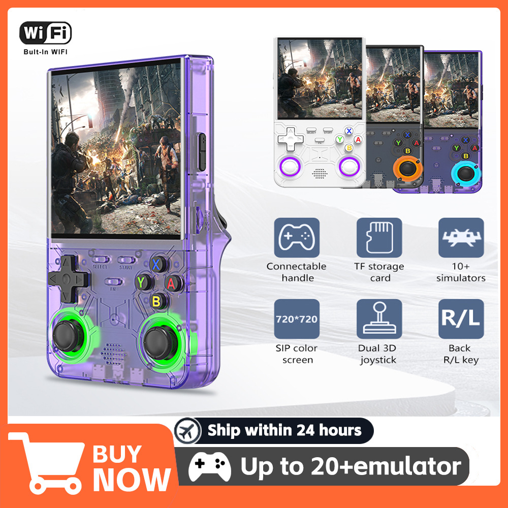 Retro handheld R36 game console – classic nostalgic video games for children and adults